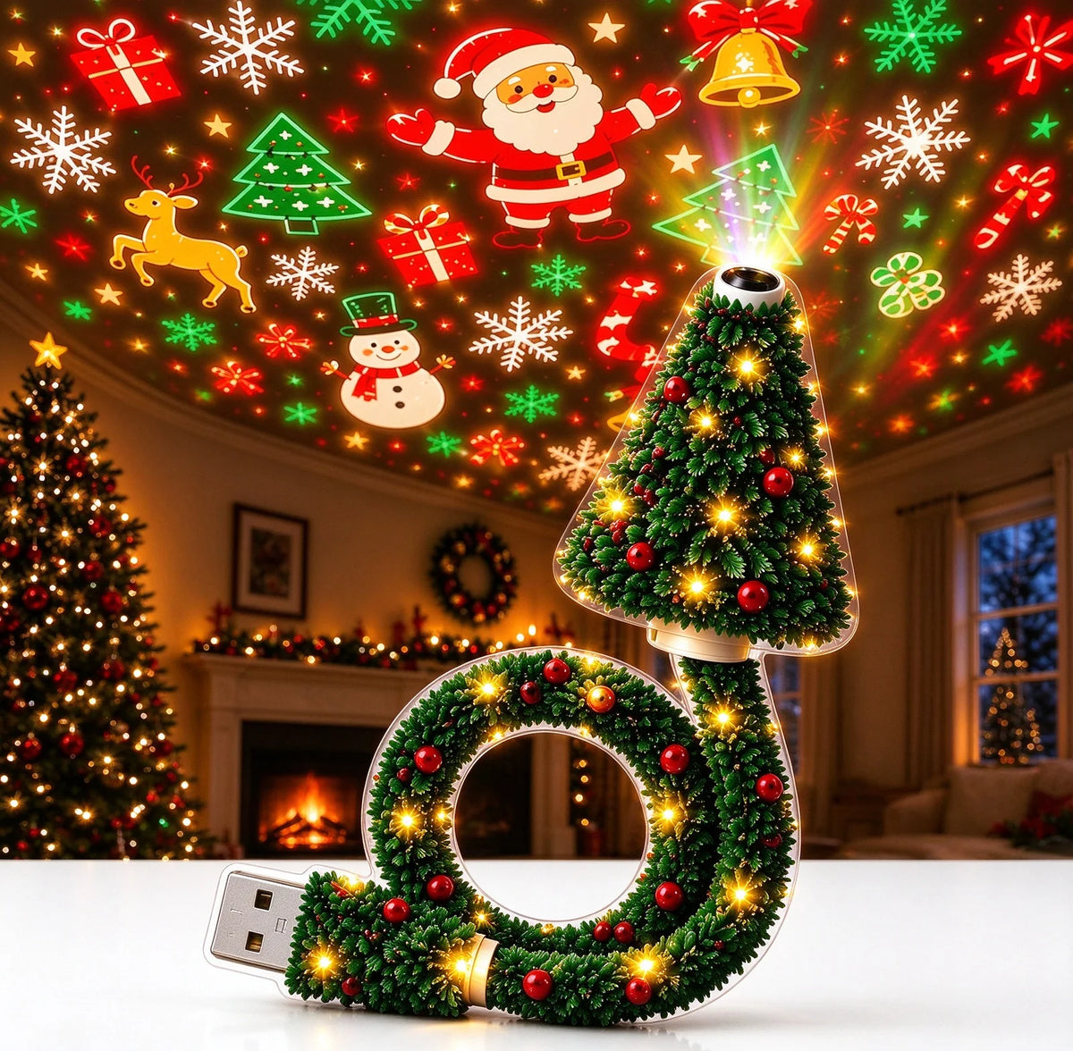 GlowMarry Christmas Tree Projector